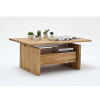 Table Basse Relevable en Bois - Effet Lattés