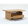 Table Basse Relevable en Bois - Effet Lattés