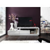 Meuble TV Laqué Design Blanc ou Blanc Gris