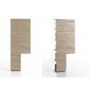 Meuble TV Design Lumineux Blanc Laqué-Chêne