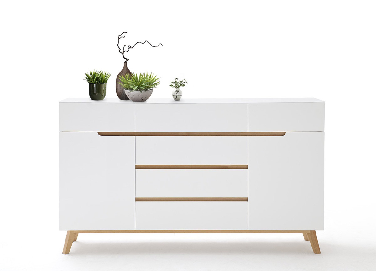 Buffet de Séjour blanc et bois