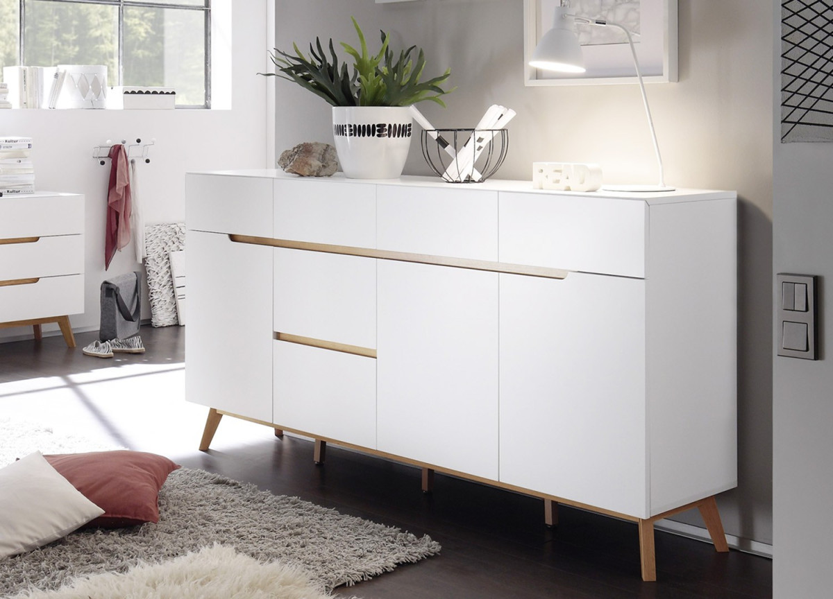 Long Buffet de Séjour Scandinave 193 cm