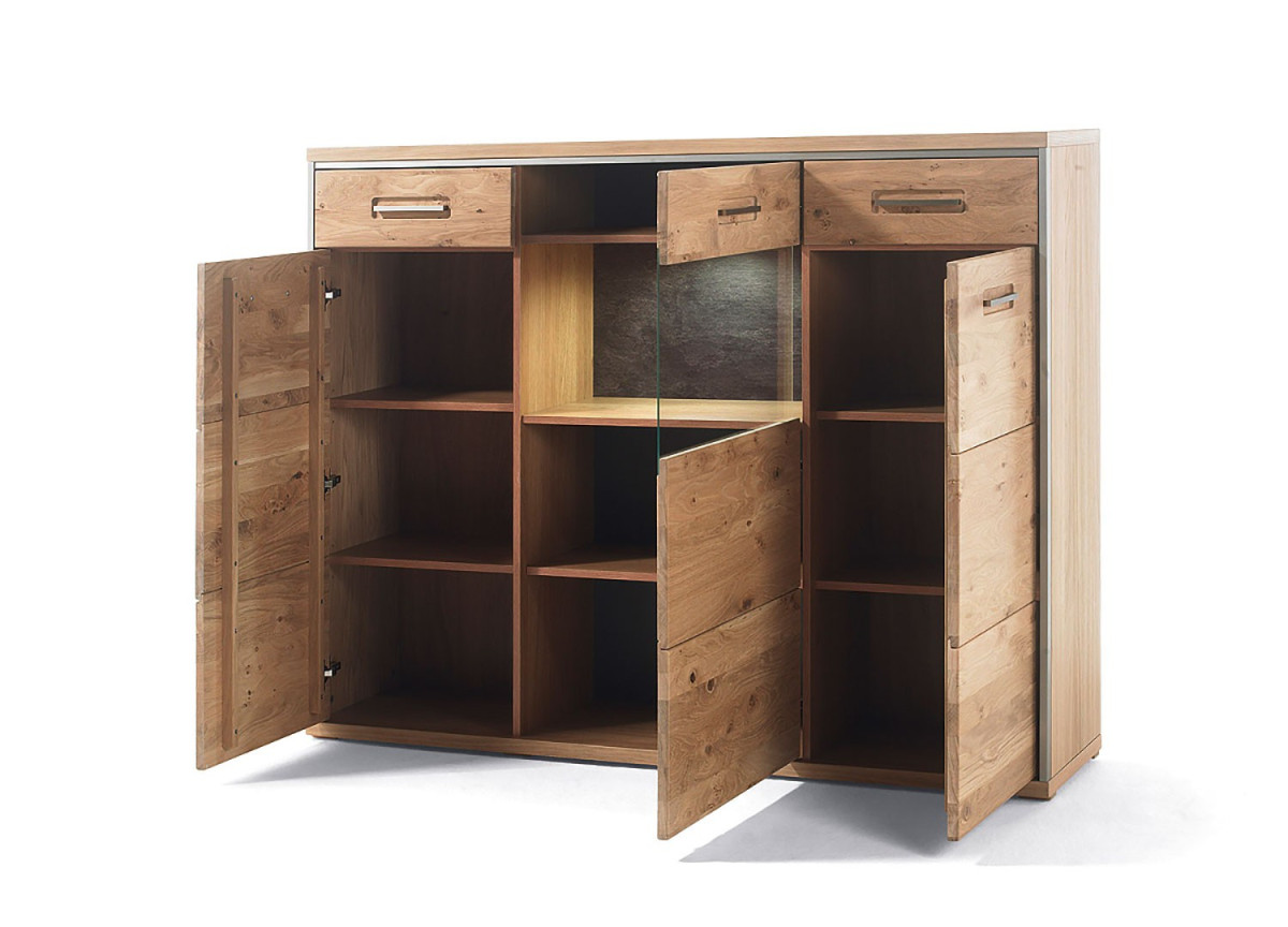Buffet Haut en bois Chêne Massif