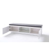 Meuble TV Lumineux Gris et Blanc