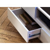 Meuble TV LED Gris et Blanc