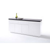 Buffet Gris et Blanc Lumineux