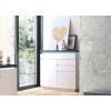 Commode Grise et Blanche Lumineuse