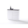 Commode Grise et Blanche Lumineuse