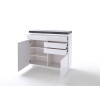 Commode Grise et Blanche Lumineuse