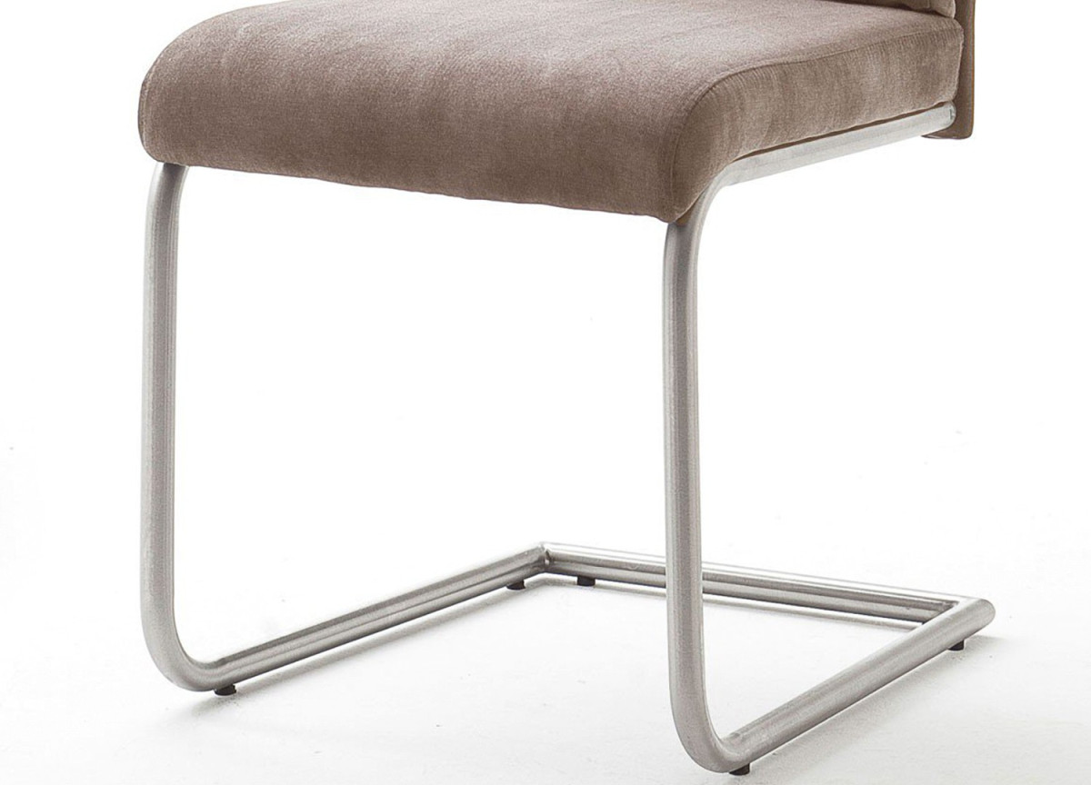 Chaise Tissu Gris ou Marron Clair avec Poignée