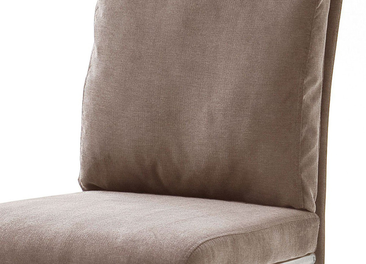Chaise Tissu Gris ou Marron Clair avec Poignée