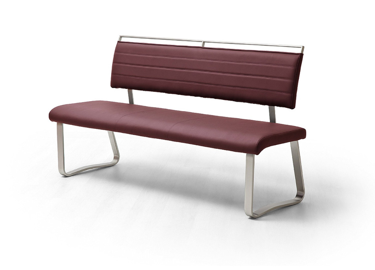 Banc Avec Dossier En Cuir Simili Moderne Pour Salle A Manger