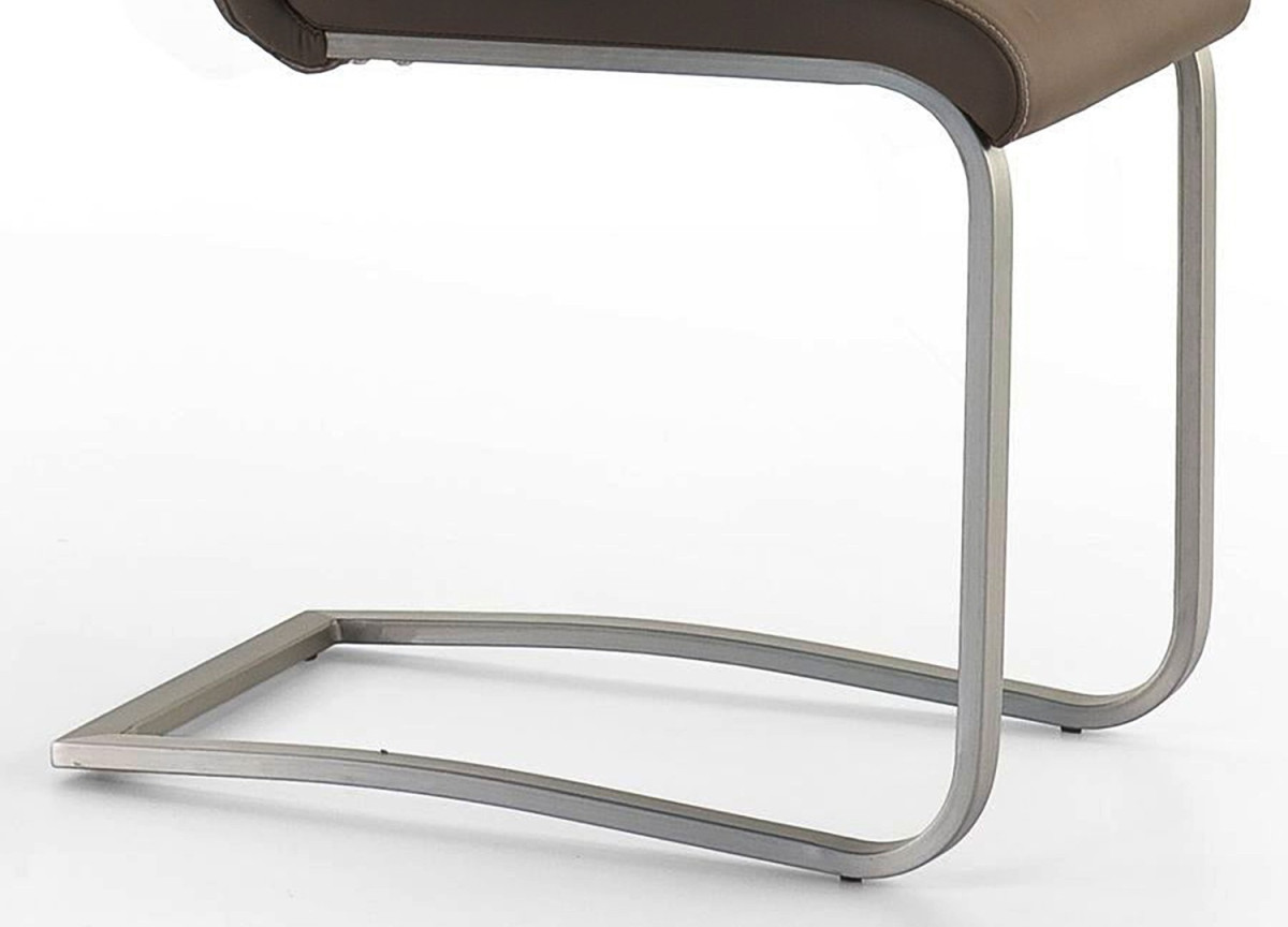 Chaise Simili Cuir avec Poignée en Métal