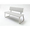 Banc avec Dossier en Cuir Simili Design