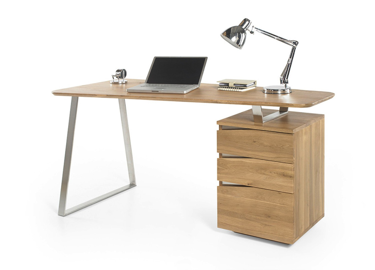 Bureau moderne avec caisson 150 cm
