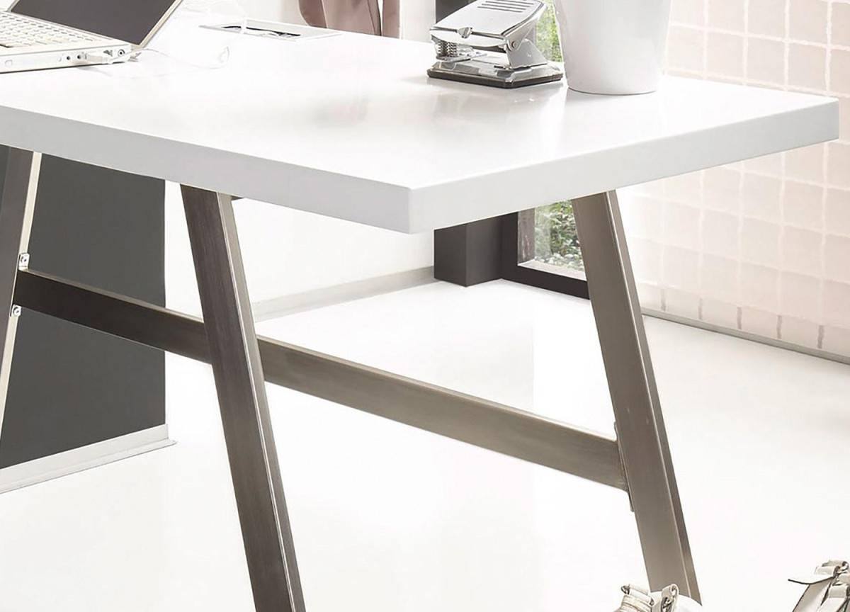 Table pour PC Portable Laqué Blanc
