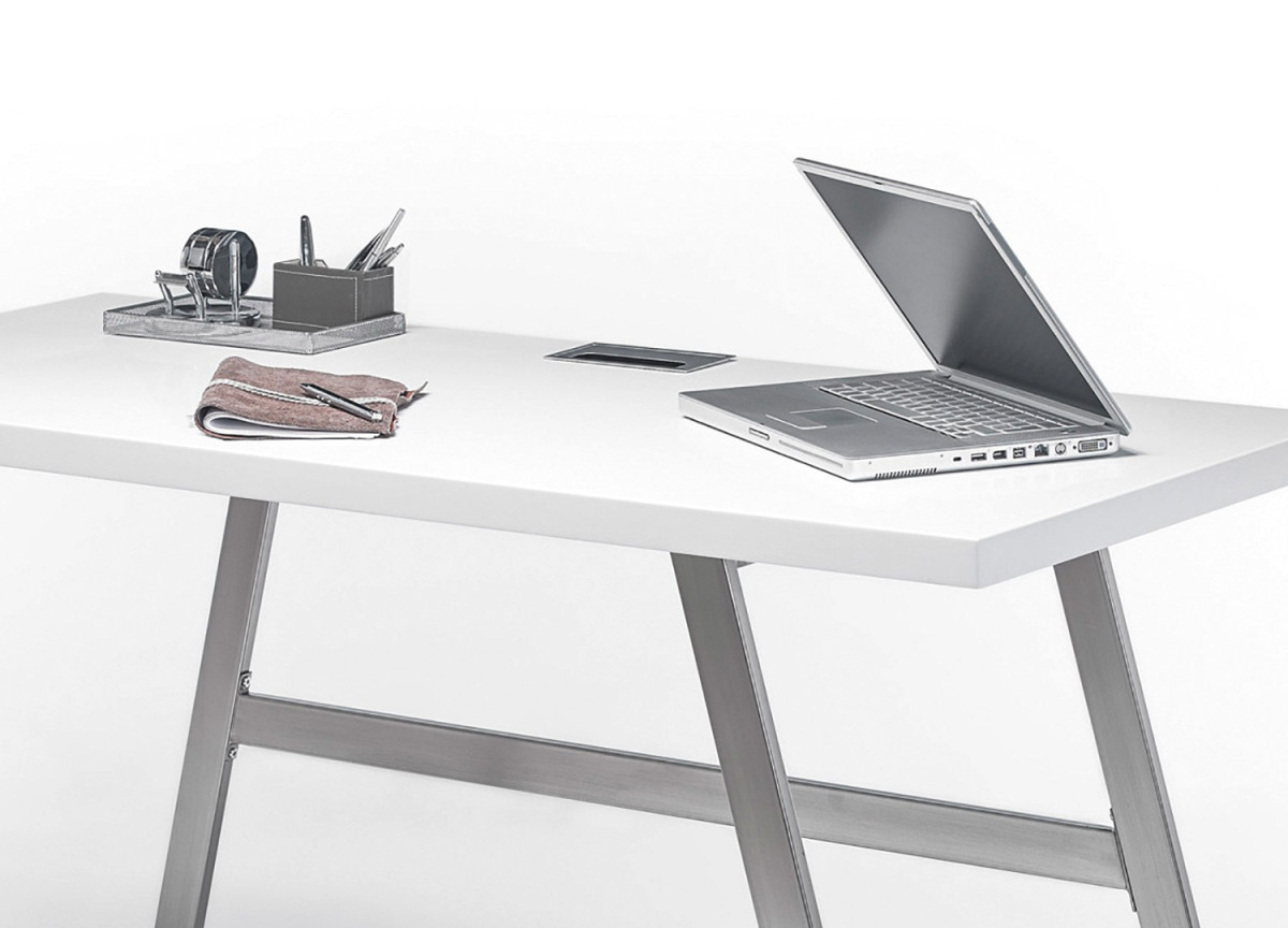 Table pour PC Portable Laqué Blanc