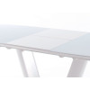 Table à Manger Design avec Rallonge Blanche