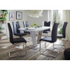 Table à Manger Design avec Rallonge Blanche