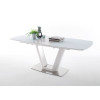 Table à Manger Design avec Rallonge Blanche