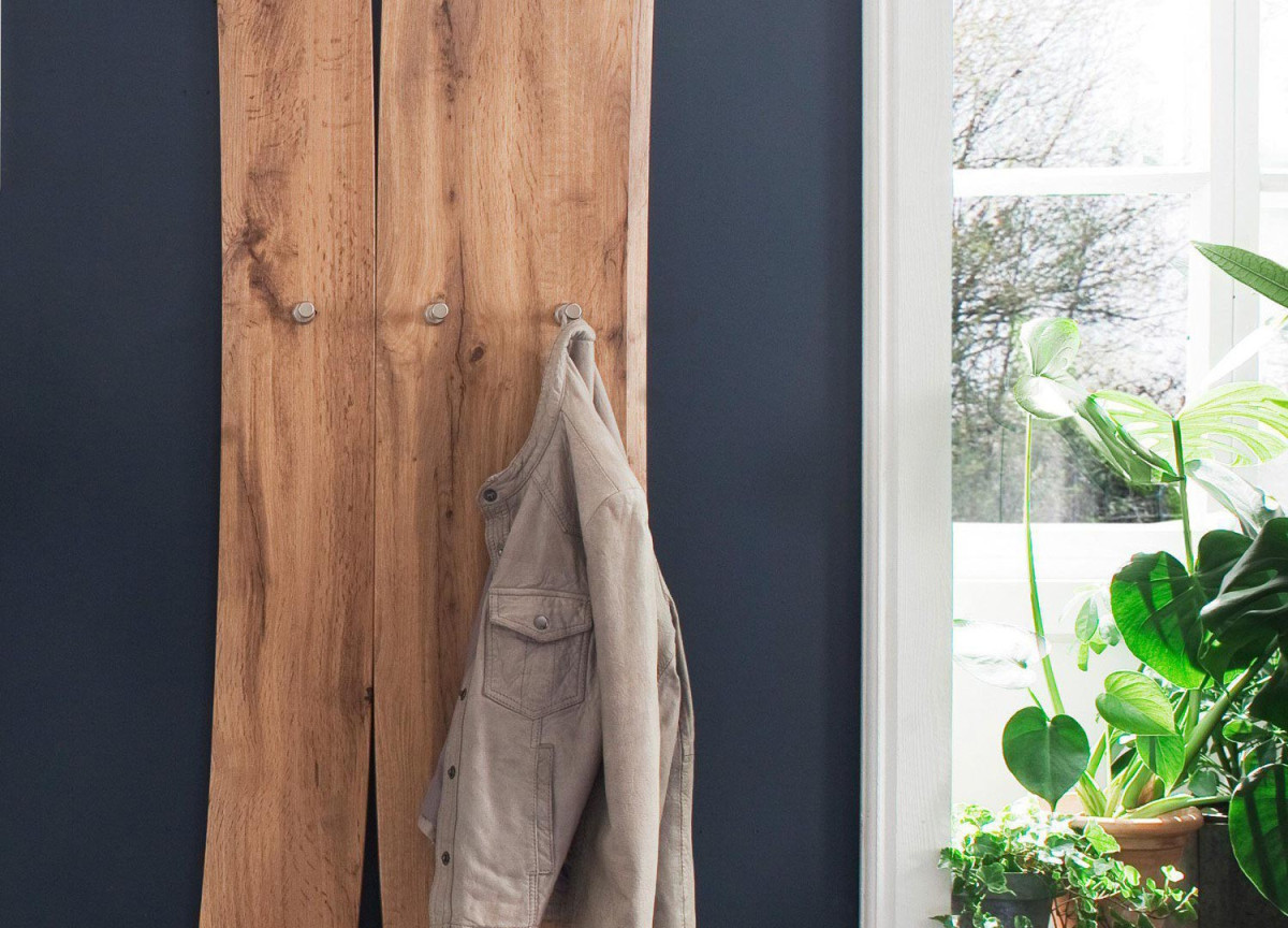 Porte Manteaux Mural Design en Bois