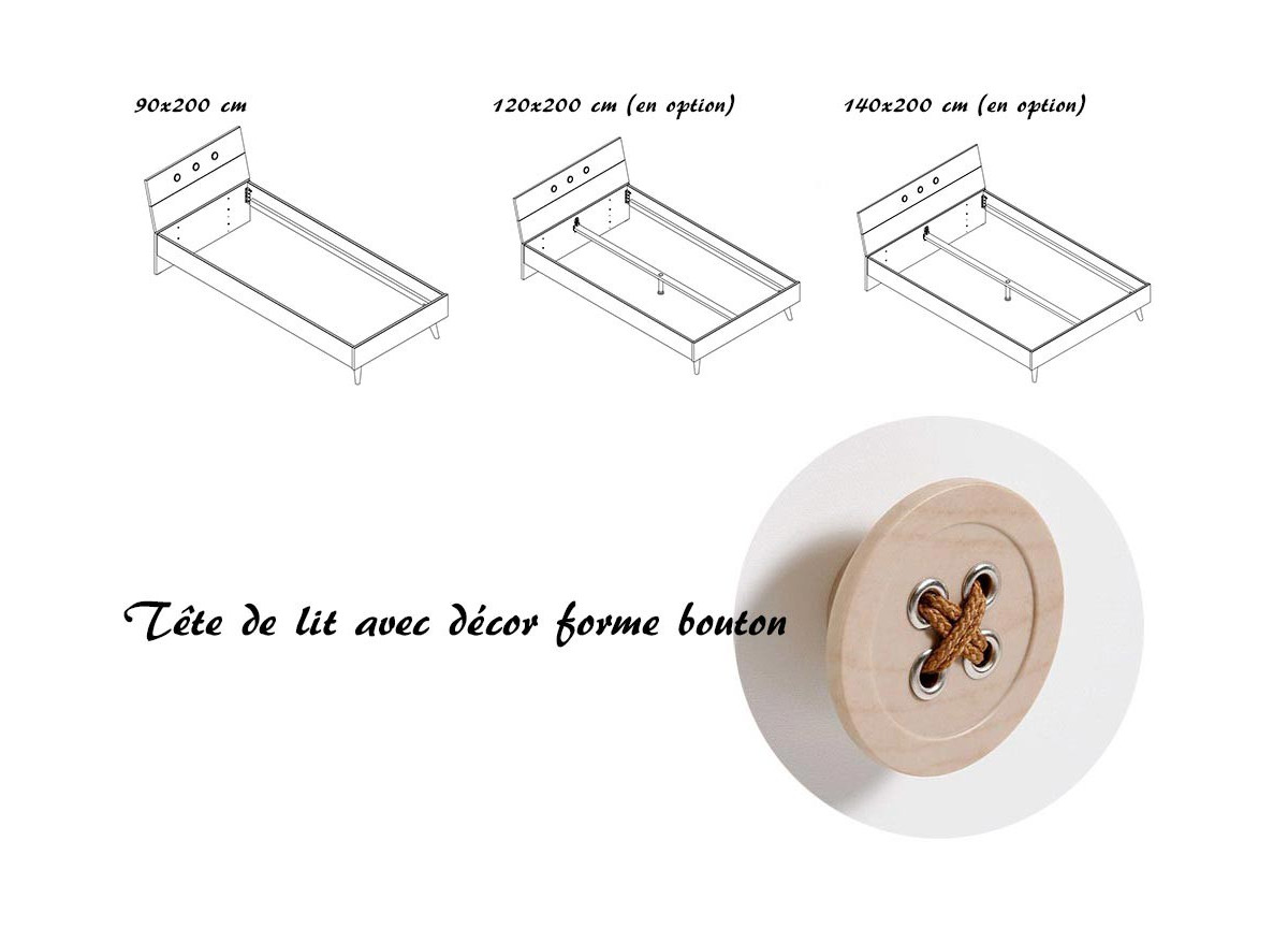 Lit Enfant / Adolescent de Style Scandinave