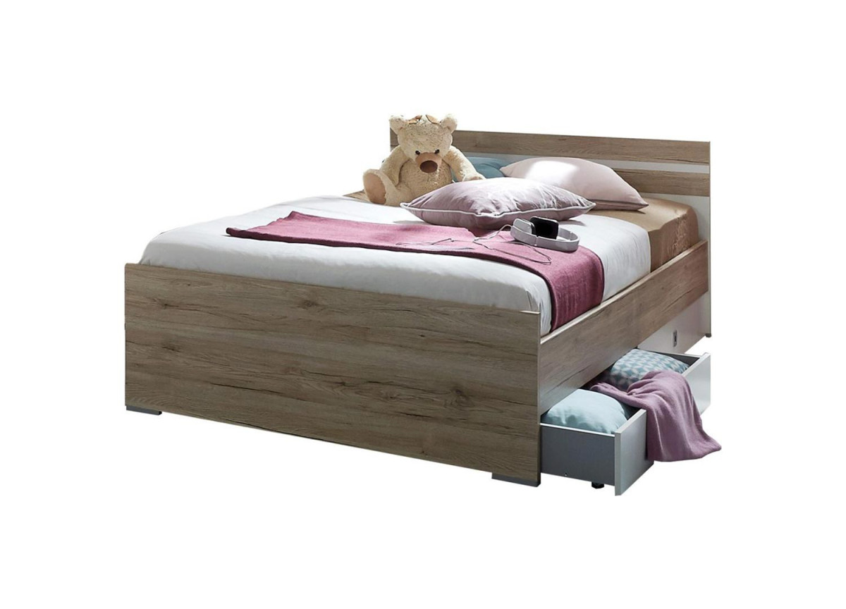 Lit Simple et Armoire Dressing D'angle