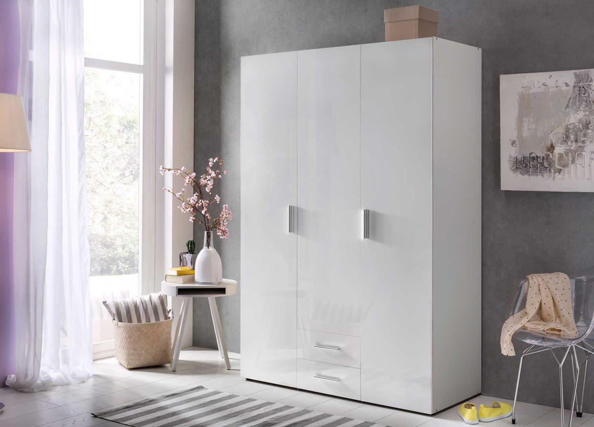 Soldes Armoire Rangement Chambre Blanc - Nos bonnes affaires de janvier