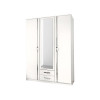 Armoire Blanche - 3 Portes / 2 Tiroirs