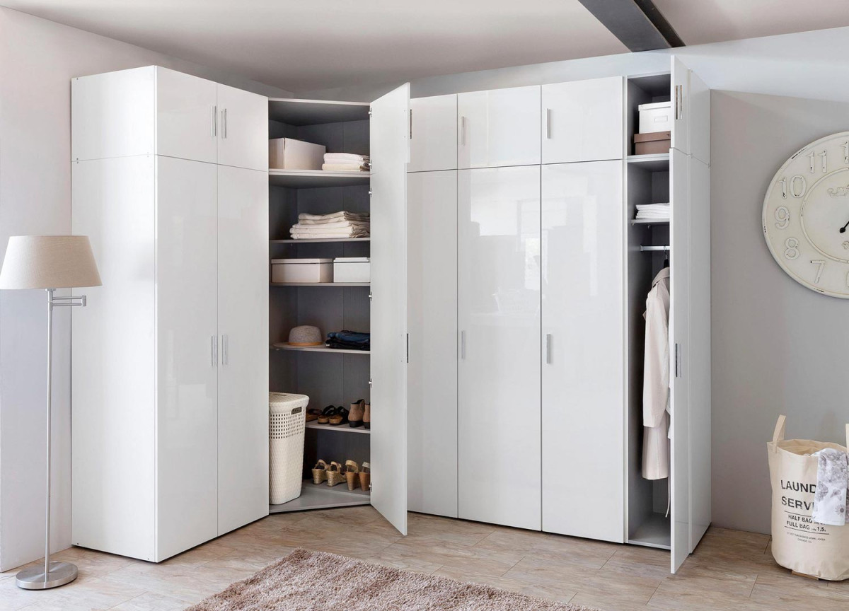 Placard & Dressing D'angle Blanc