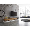 Meuble TV Design laqué Blanc & Bois