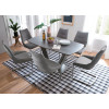 Table Céramique Grise Extensible