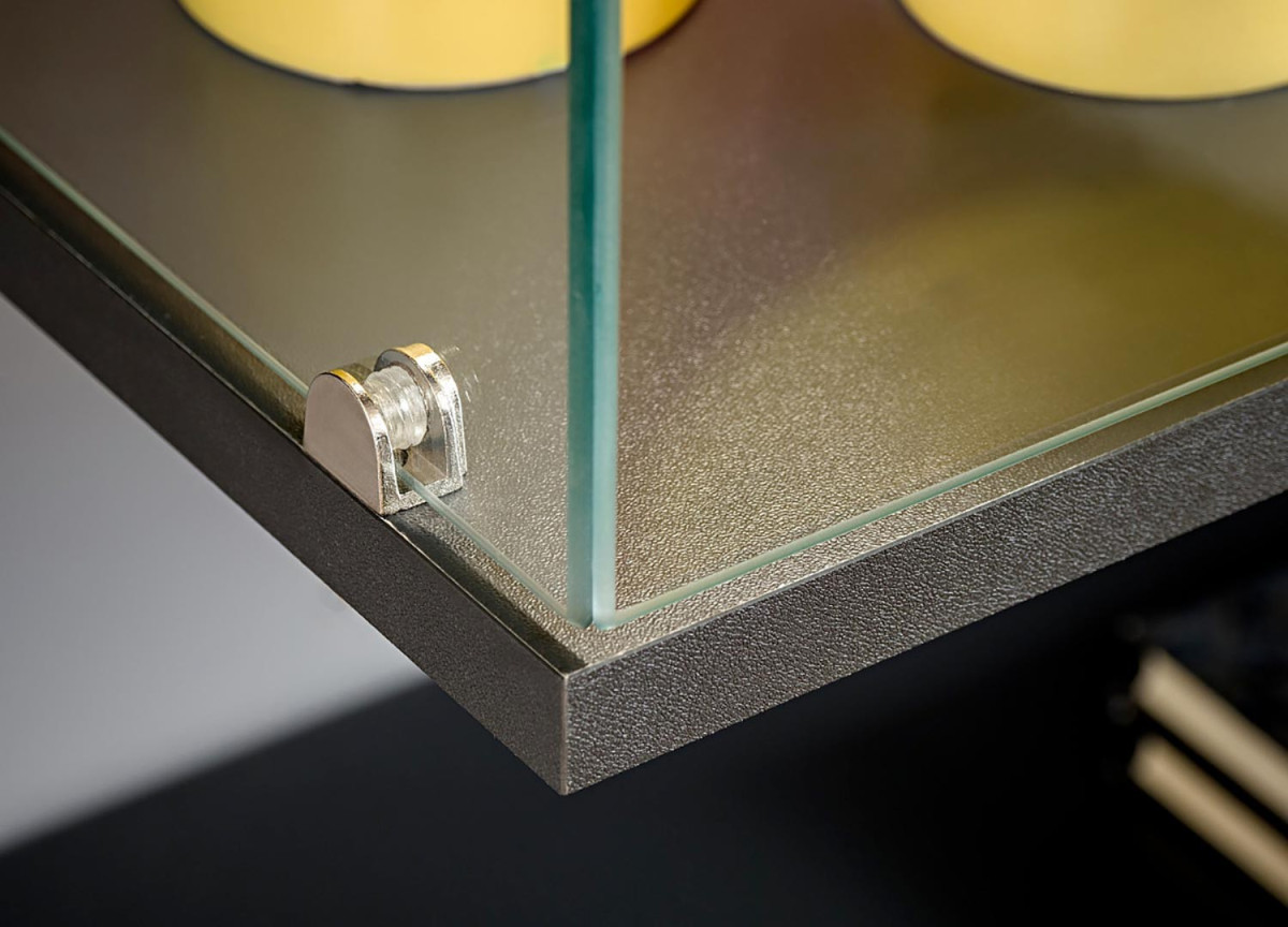 Meuble TV Design Led Gris & Bois