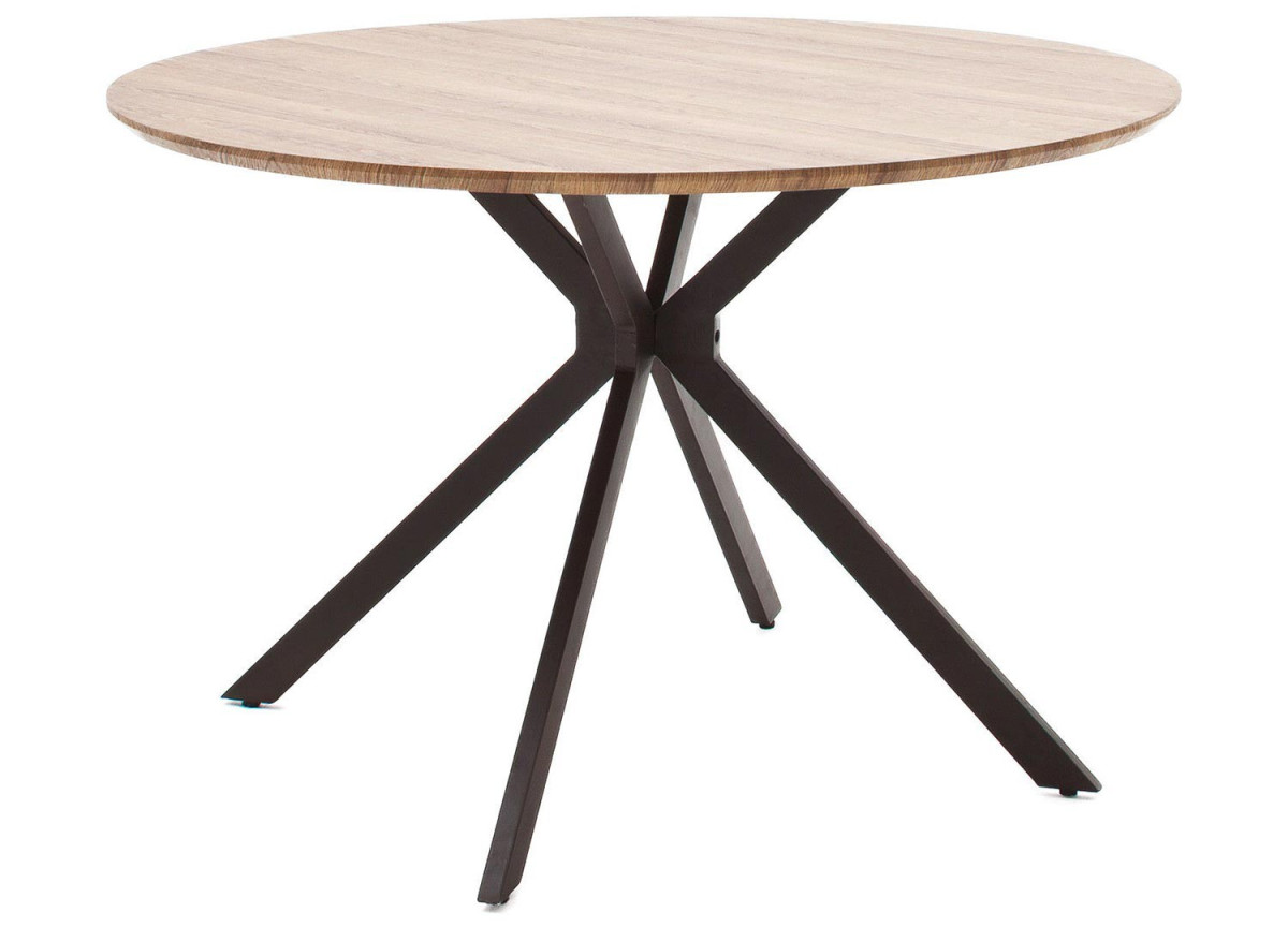 Table ronde design pas cher bois & métal