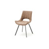 Chaise design en tissu pas cher - Grise ou sable