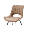 Chaise design en tissu pas cher - Grise ou sable