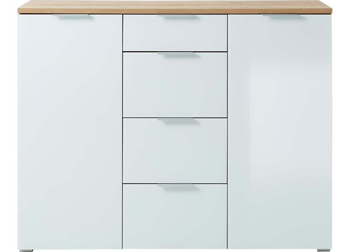 Buffet blanc et bois moderne