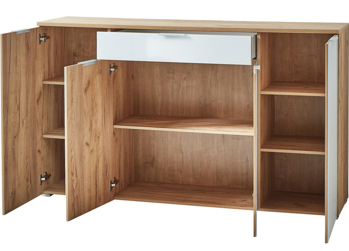 Buffet blanc et bois