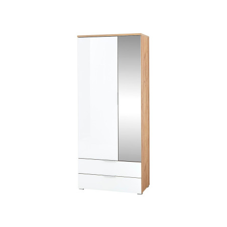 Dressing et rangement blanc et bois