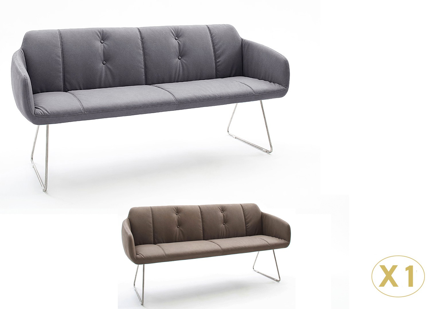 Banc D Interieur Design Avec Dossier Gris Ou Marron Pour Salle A