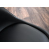 Chaise noire et bois scandinave pas cher