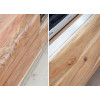 Meuble TV design en bois acacia / 160 cm