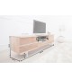 Meuble TV design en bois acacia / 160 cm