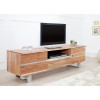Meuble TV design en bois acacia / 160 cm