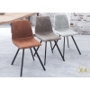 Chaises design pas cher / Pieds métal noir