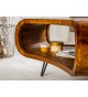 Table basse design en bois massif verni