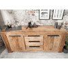 Buffet en bois massif / 2 Portes - 3 Tiroirs