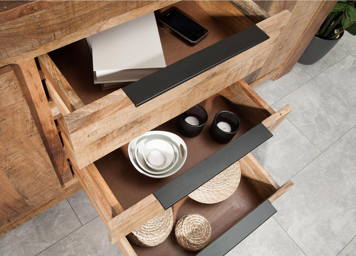 Buffet Industriel Bois massif et Métal