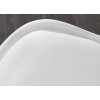 Chaise coque blanche pas cher: Pieds chromé (Lot de 4)