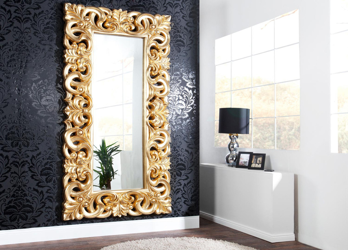 Miroir baroque doré 180 cm